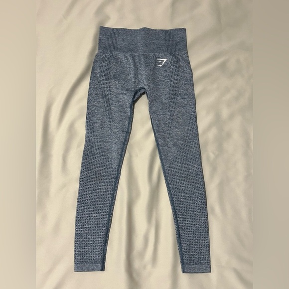 Gymshark Vital Seamless 2.0 Leggings in Blue Gray Marl - XS - Picture 2 of 7